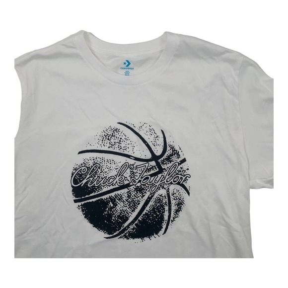 Converse Chuck Taylor White‎ Basketball T-shirt Sz M - Picture 3 of 5